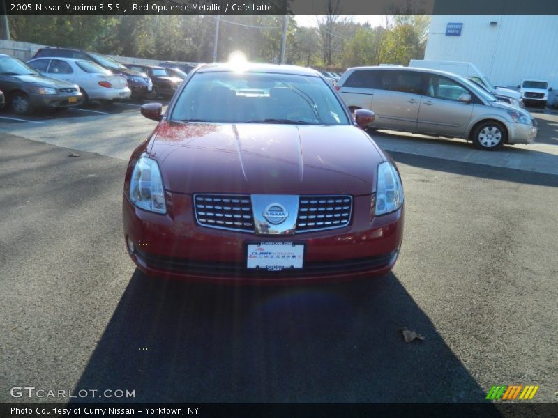 Red Opulence Metallic / Cafe Latte 2005 Nissan Maxima 3.5 SL