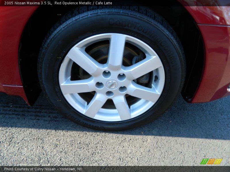 Red Opulence Metallic / Cafe Latte 2005 Nissan Maxima 3.5 SL