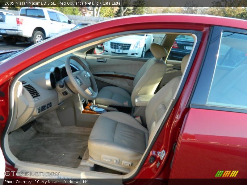 Red Opulence Metallic / Cafe Latte 2005 Nissan Maxima 3.5 SL
