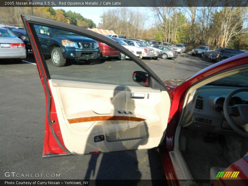 Red Opulence Metallic / Cafe Latte 2005 Nissan Maxima 3.5 SL