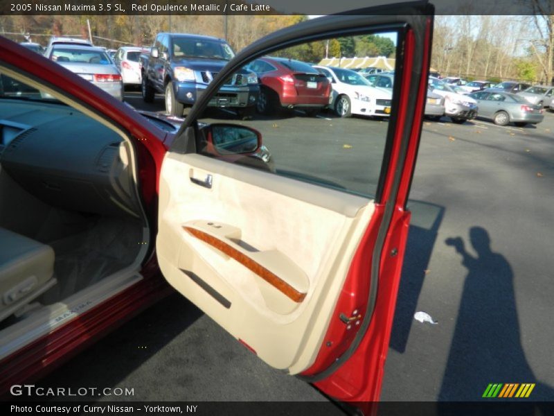 Red Opulence Metallic / Cafe Latte 2005 Nissan Maxima 3.5 SL