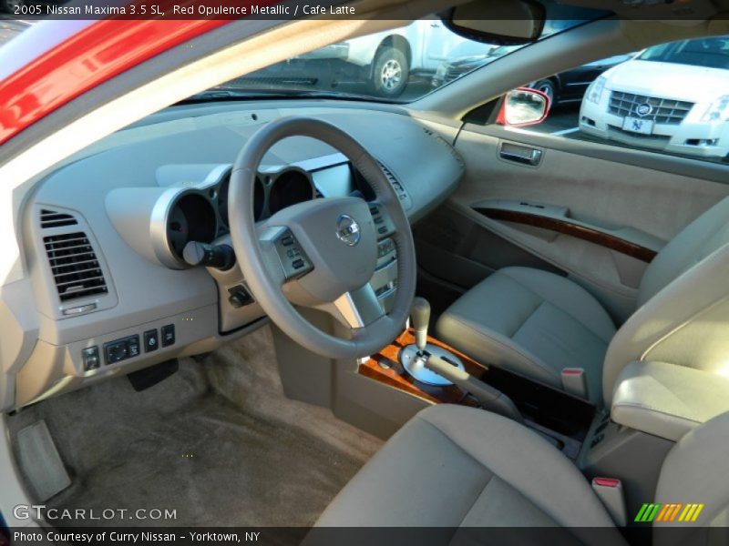 Red Opulence Metallic / Cafe Latte 2005 Nissan Maxima 3.5 SL