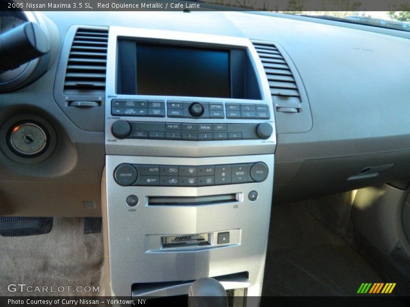 Red Opulence Metallic / Cafe Latte 2005 Nissan Maxima 3.5 SL