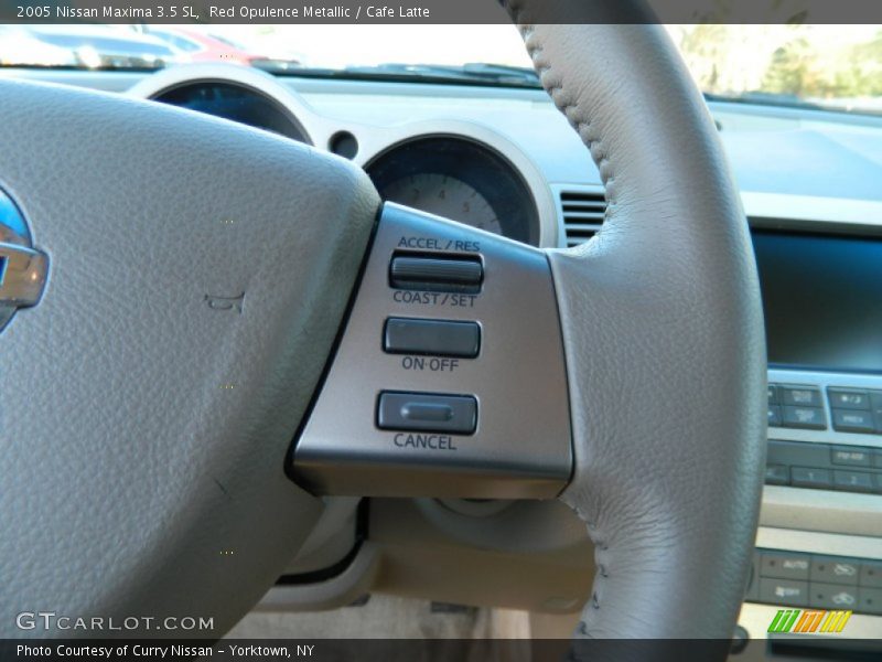 Red Opulence Metallic / Cafe Latte 2005 Nissan Maxima 3.5 SL