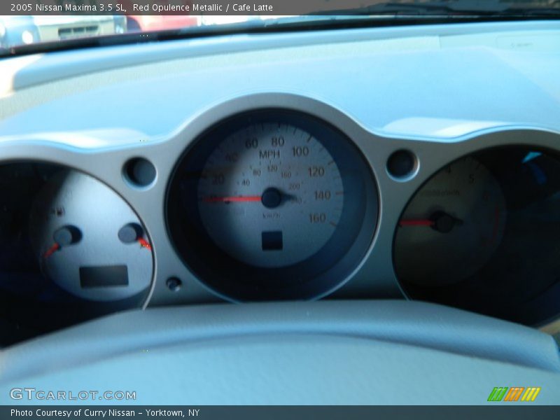 Red Opulence Metallic / Cafe Latte 2005 Nissan Maxima 3.5 SL