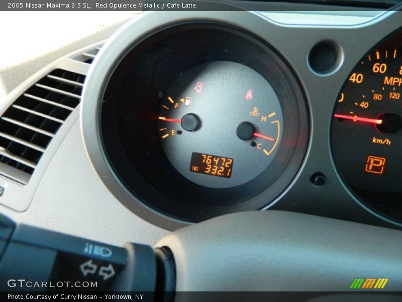 Red Opulence Metallic / Cafe Latte 2005 Nissan Maxima 3.5 SL