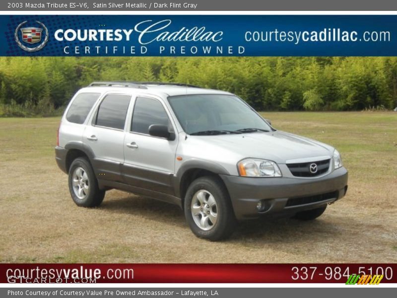 Satin Silver Metallic / Dark Flint Gray 2003 Mazda Tribute ES-V6