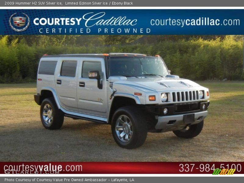 Limited Edition Silver Ice / Ebony Black 2009 Hummer H2 SUV Silver Ice