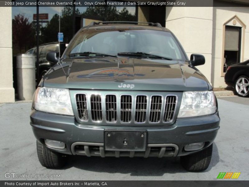 Onyx Green Pearlcoat / Dark Slate Gray/Light Slate Gray 2003 Jeep Grand Cherokee Overland 4x4