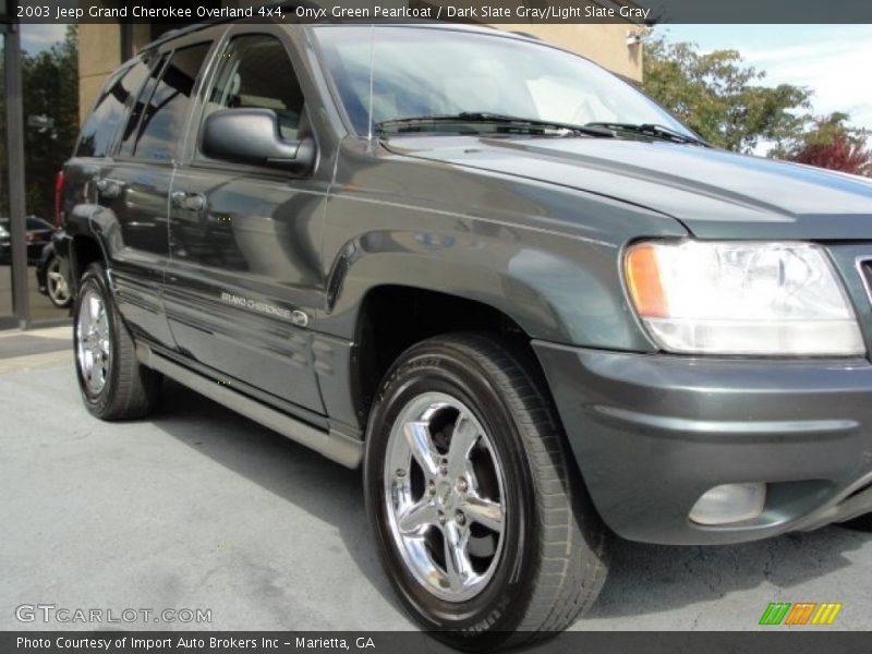 Onyx Green Pearlcoat / Dark Slate Gray/Light Slate Gray 2003 Jeep Grand Cherokee Overland 4x4