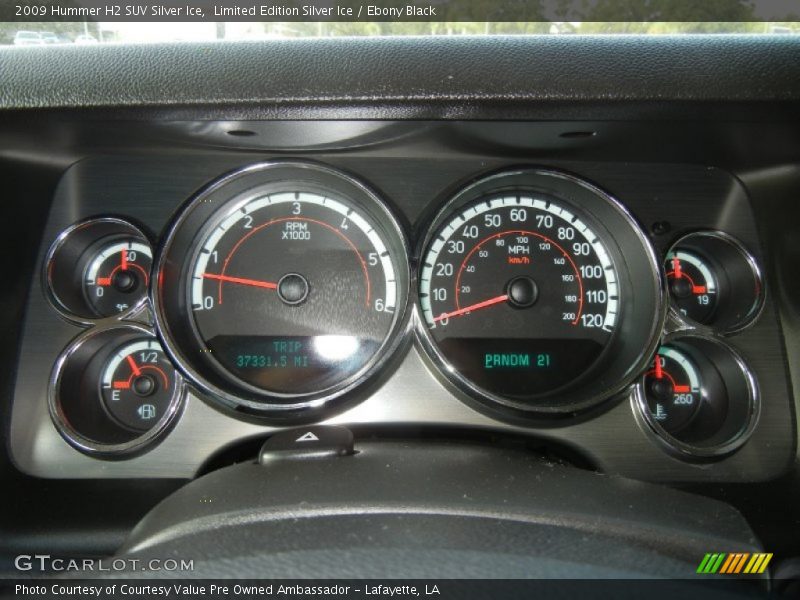  2009 H2 SUV Silver Ice SUV Silver Ice Gauges