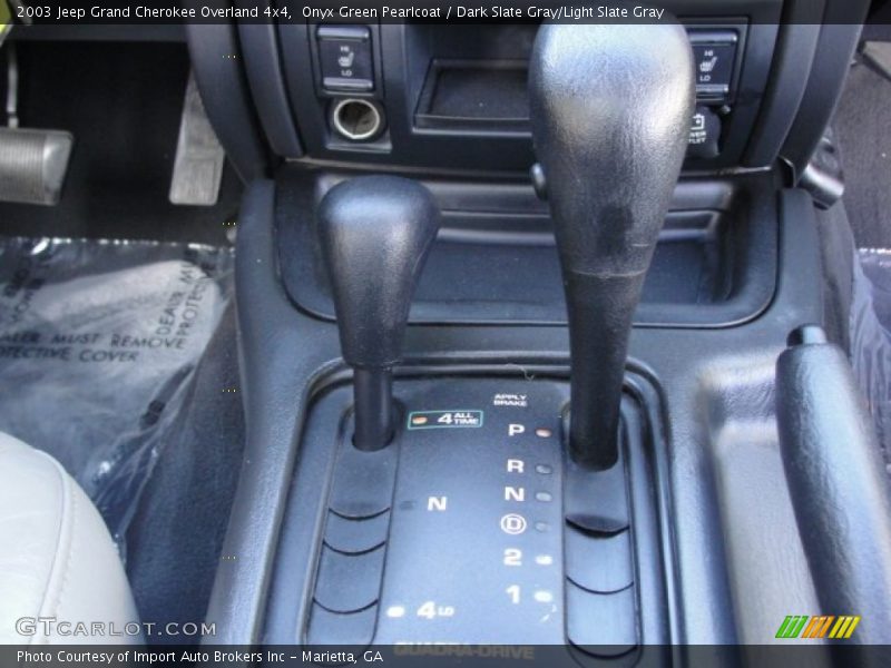 Onyx Green Pearlcoat / Dark Slate Gray/Light Slate Gray 2003 Jeep Grand Cherokee Overland 4x4