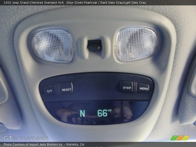 Onyx Green Pearlcoat / Dark Slate Gray/Light Slate Gray 2003 Jeep Grand Cherokee Overland 4x4