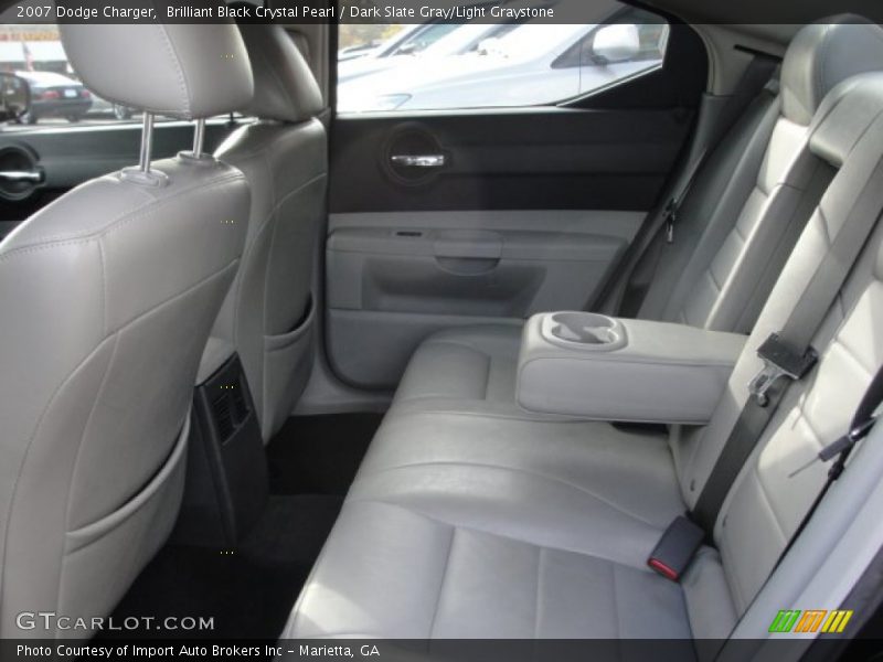 Brilliant Black Crystal Pearl / Dark Slate Gray/Light Graystone 2007 Dodge Charger