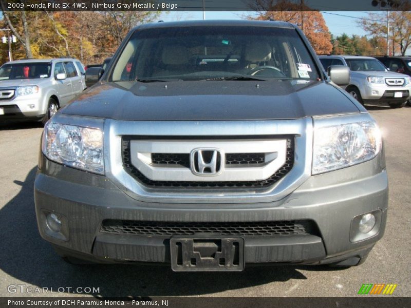 Nimbus Gray Metallic / Beige 2009 Honda Pilot EX 4WD