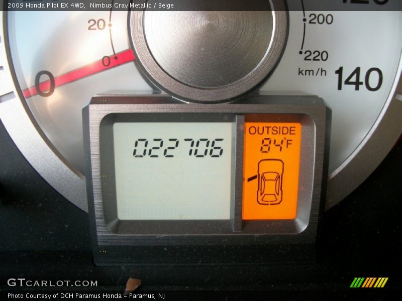 Nimbus Gray Metallic / Beige 2009 Honda Pilot EX 4WD