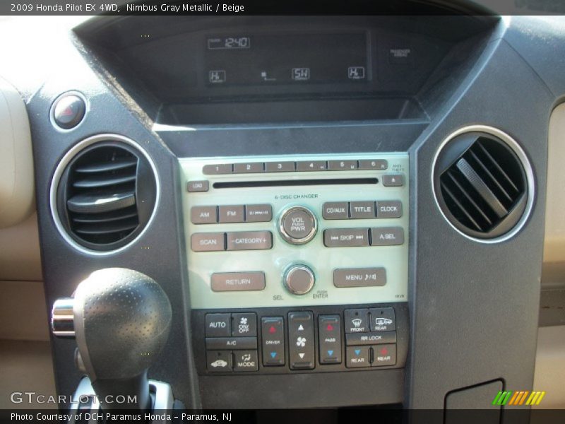 Nimbus Gray Metallic / Beige 2009 Honda Pilot EX 4WD