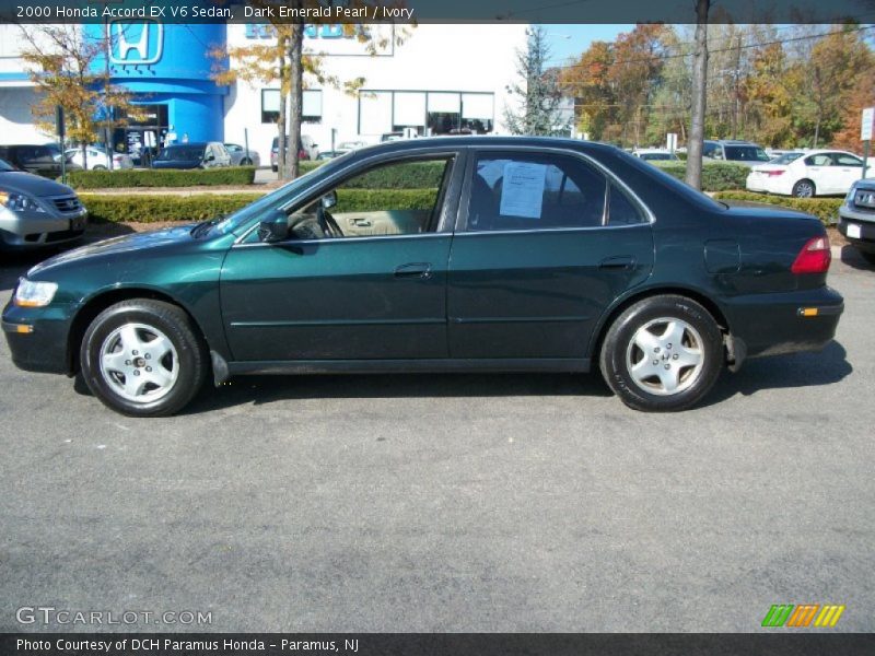 Dark Emerald Pearl / Ivory 2000 Honda Accord EX V6 Sedan