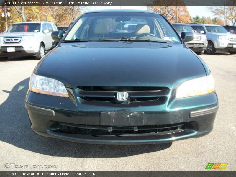 Dark Emerald Pearl / Ivory 2000 Honda Accord EX V6 Sedan