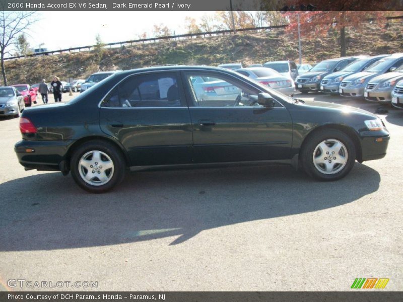 Dark Emerald Pearl / Ivory 2000 Honda Accord EX V6 Sedan
