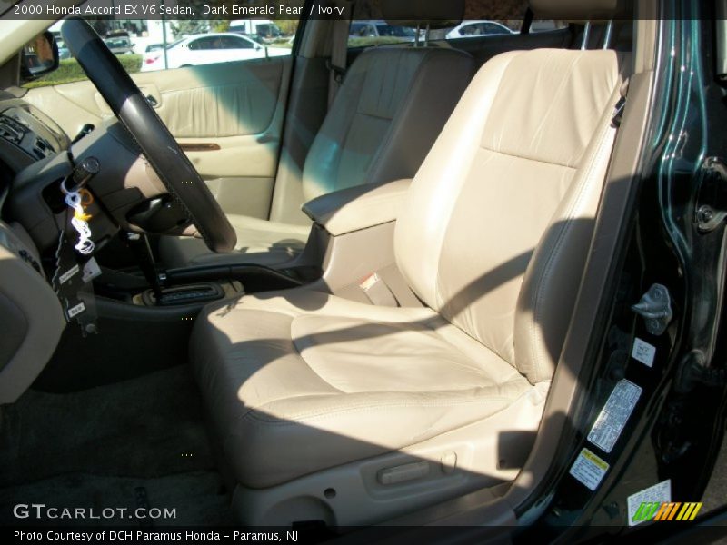 Dark Emerald Pearl / Ivory 2000 Honda Accord EX V6 Sedan