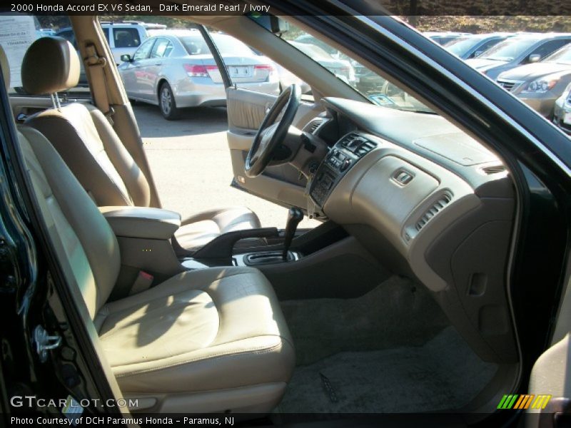 Dark Emerald Pearl / Ivory 2000 Honda Accord EX V6 Sedan