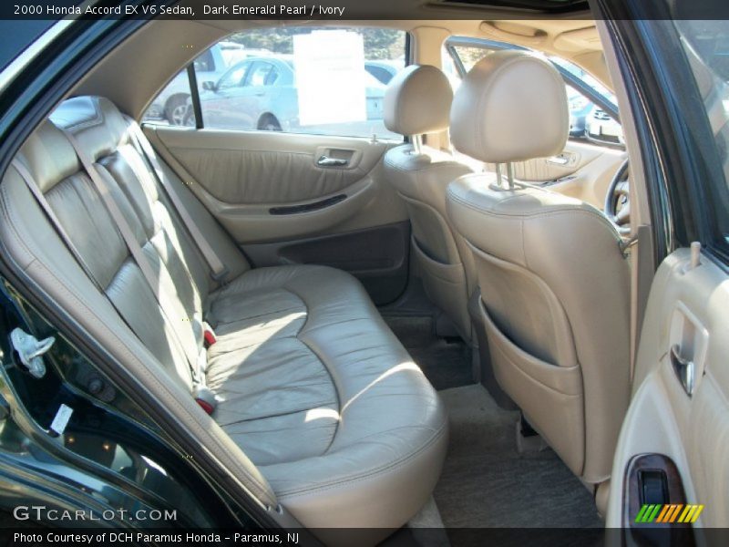 Dark Emerald Pearl / Ivory 2000 Honda Accord EX V6 Sedan