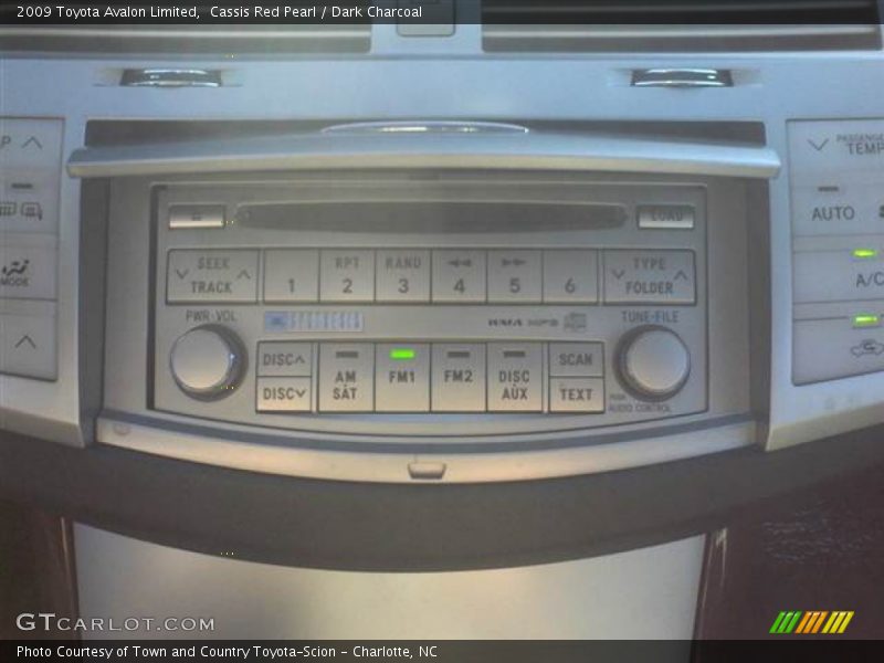 Cassis Red Pearl / Dark Charcoal 2009 Toyota Avalon Limited