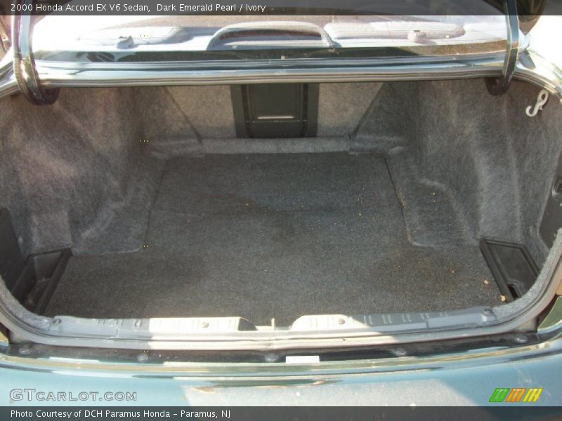 Dark Emerald Pearl / Ivory 2000 Honda Accord EX V6 Sedan