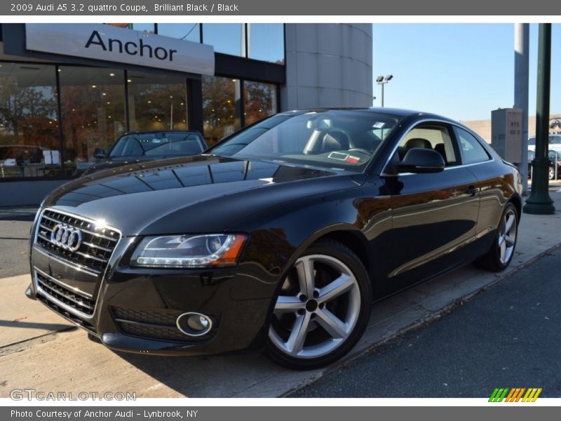Brilliant Black / Black 2009 Audi A5 3.2 quattro Coupe