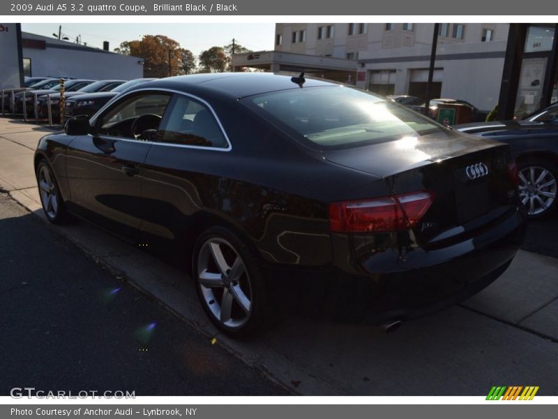 Brilliant Black / Black 2009 Audi A5 3.2 quattro Coupe
