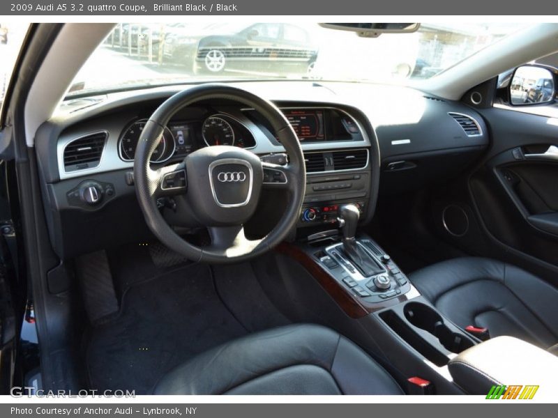 Brilliant Black / Black 2009 Audi A5 3.2 quattro Coupe