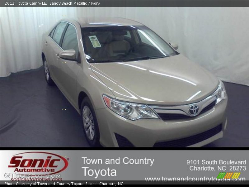 Sandy Beach Metallic / Ivory 2012 Toyota Camry LE