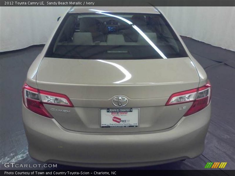 Sandy Beach Metallic / Ivory 2012 Toyota Camry LE
