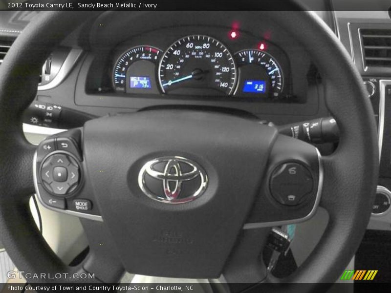 Sandy Beach Metallic / Ivory 2012 Toyota Camry LE