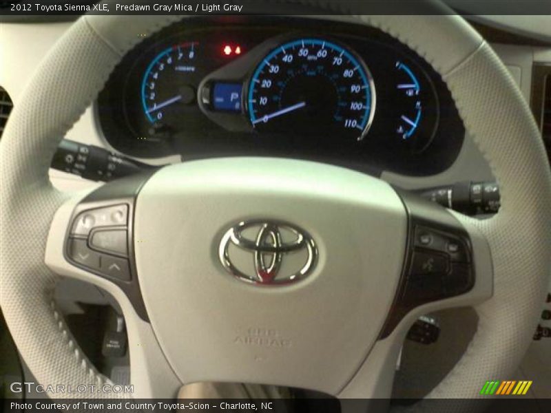 Predawn Gray Mica / Light Gray 2012 Toyota Sienna XLE