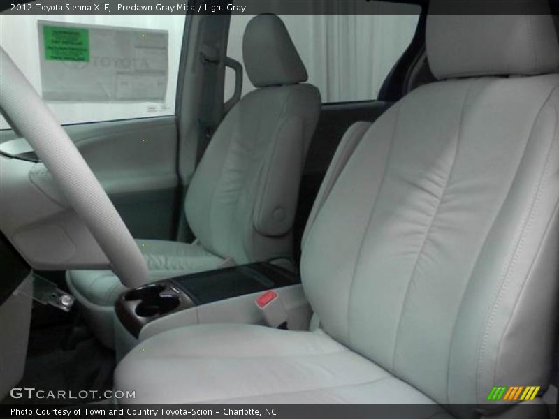 Predawn Gray Mica / Light Gray 2012 Toyota Sienna XLE