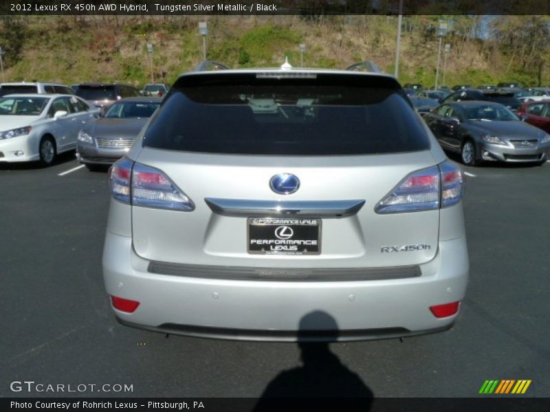 Tungsten Silver Metallic / Black 2012 Lexus RX 450h AWD Hybrid