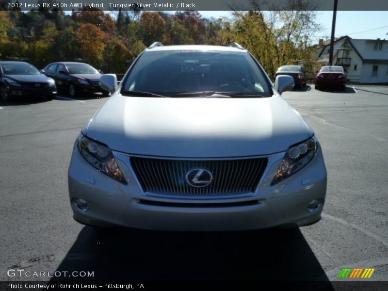 Tungsten Silver Metallic / Black 2012 Lexus RX 450h AWD Hybrid