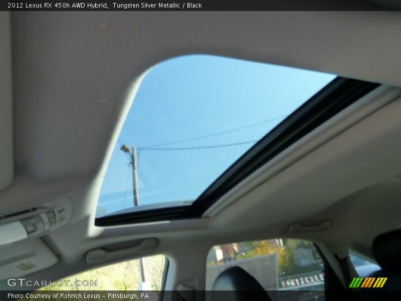 Tungsten Silver Metallic / Black 2012 Lexus RX 450h AWD Hybrid