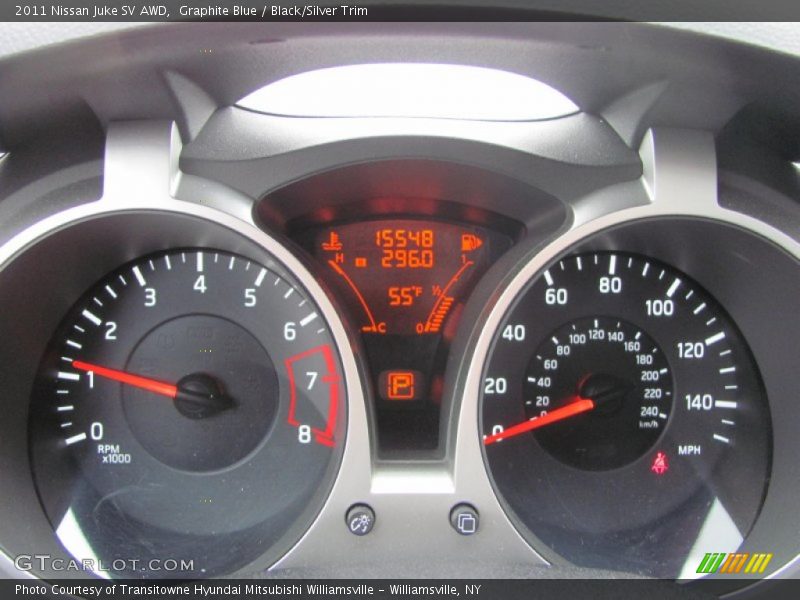 Graphite Blue / Black/Silver Trim 2011 Nissan Juke SV AWD