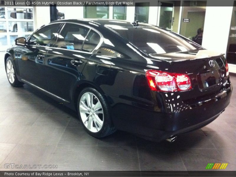Obsidian Black / Parchment/Birds Eye Maple 2011 Lexus GS 450h Hybrid