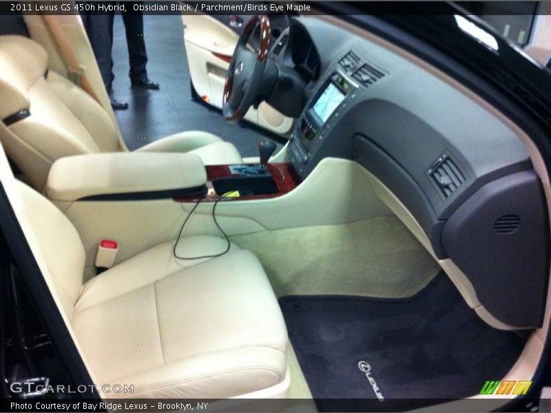 Obsidian Black / Parchment/Birds Eye Maple 2011 Lexus GS 450h Hybrid