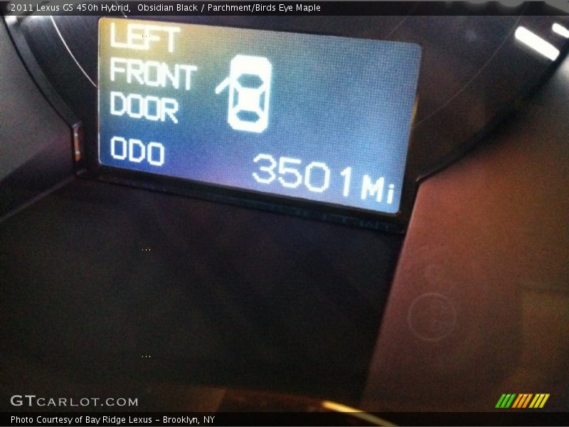 Obsidian Black / Parchment/Birds Eye Maple 2011 Lexus GS 450h Hybrid