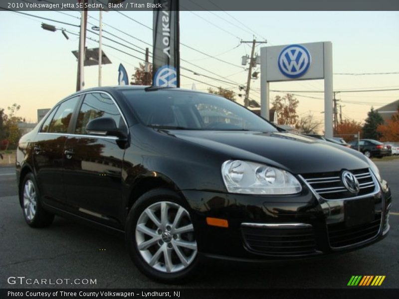 Black / Titan Black 2010 Volkswagen Jetta SE Sedan