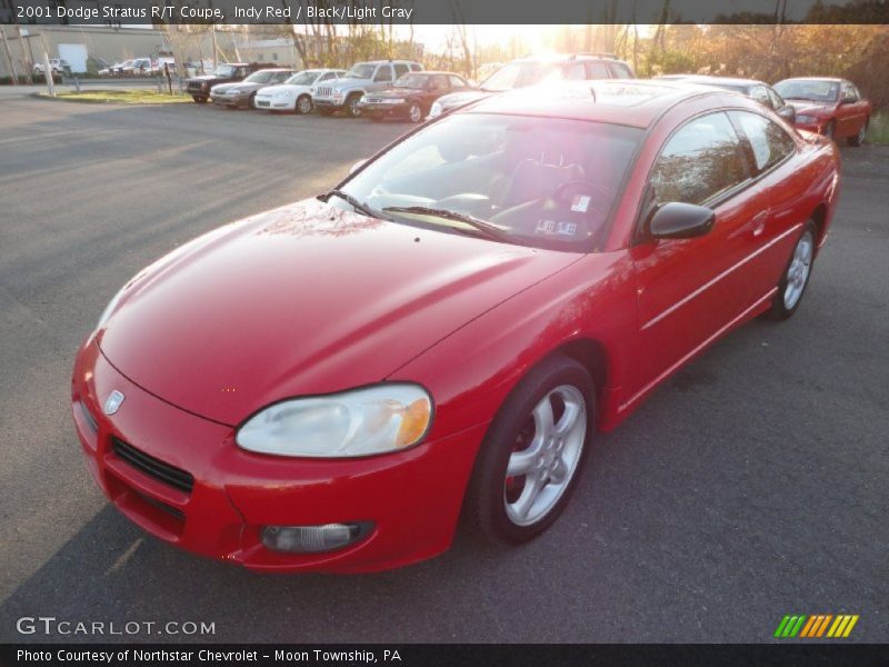 Indy Red / Black/Light Gray 2001 Dodge Stratus R/T Coupe
