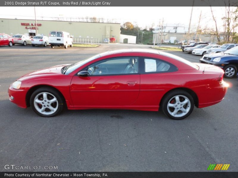 Indy Red / Black/Light Gray 2001 Dodge Stratus R/T Coupe