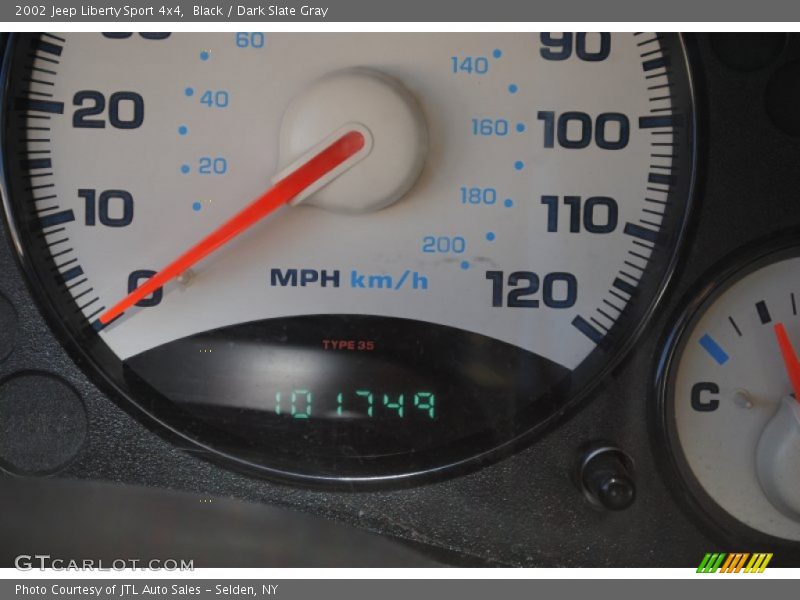 Black / Dark Slate Gray 2002 Jeep Liberty Sport 4x4