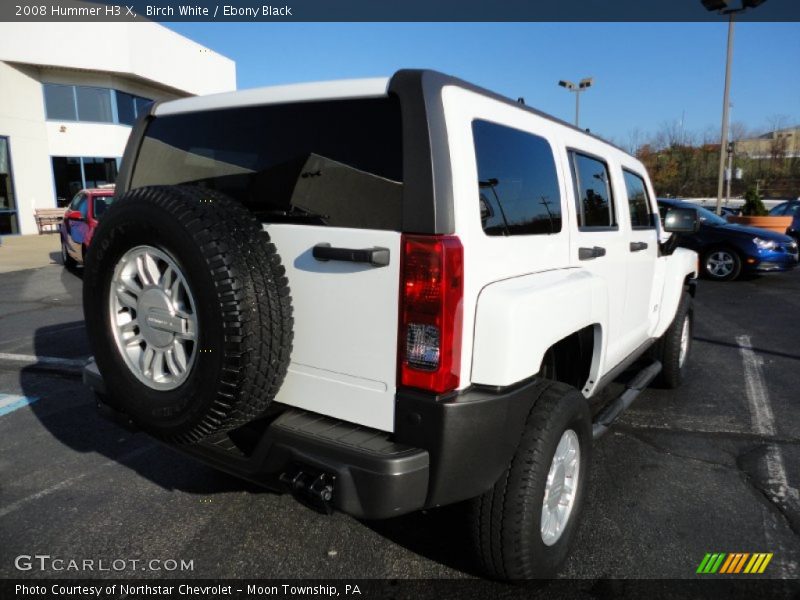 Birch White / Ebony Black 2008 Hummer H3 X