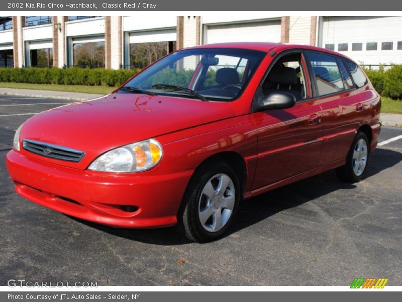 Classic Red / Gray 2002 Kia Rio Cinco Hatchback